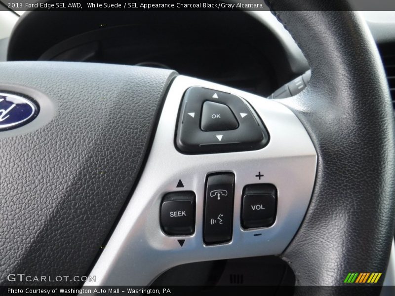 White Suede / SEL Appearance Charcoal Black/Gray Alcantara 2013 Ford Edge SEL AWD