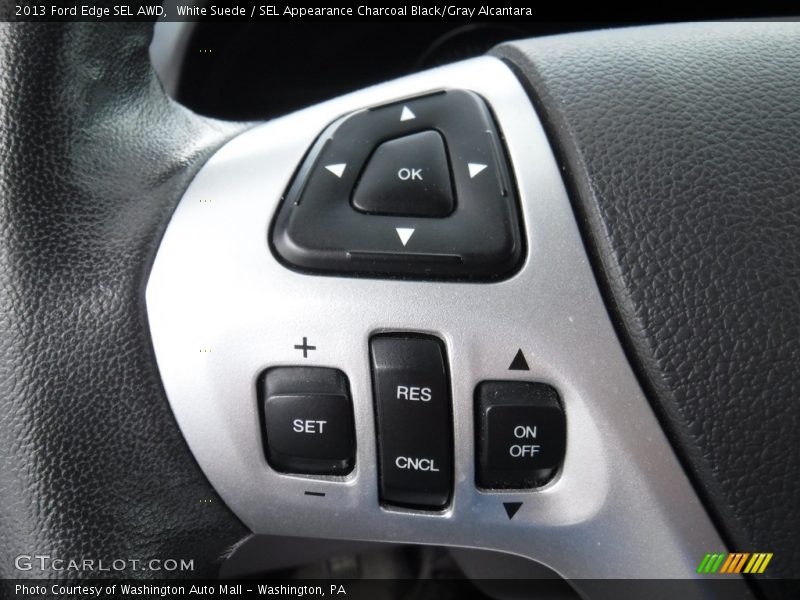 White Suede / SEL Appearance Charcoal Black/Gray Alcantara 2013 Ford Edge SEL AWD