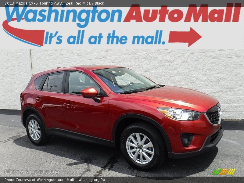 Zeal Red Mica / Black 2013 Mazda CX-5 Touring AWD
