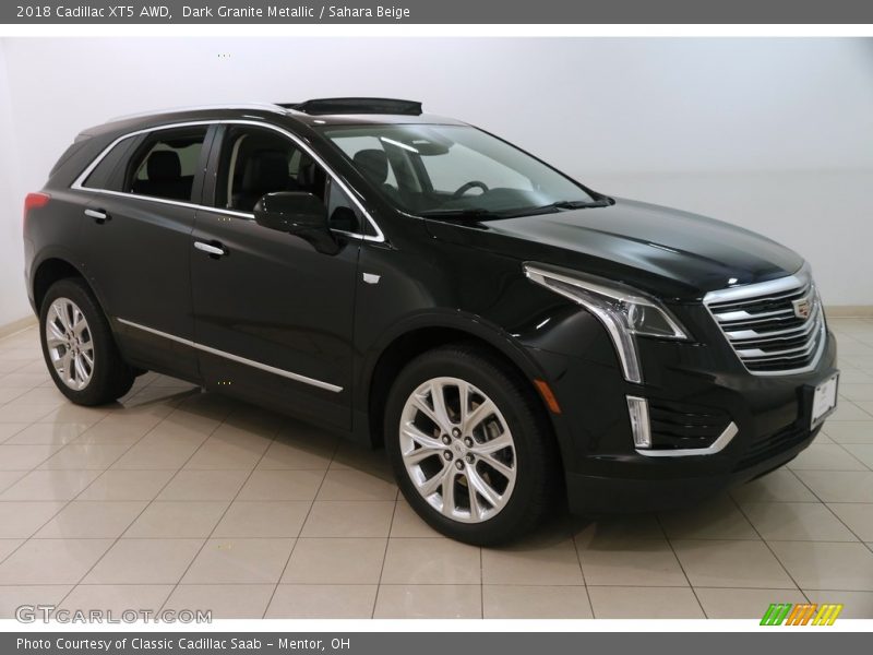 Dark Granite Metallic / Sahara Beige 2018 Cadillac XT5 AWD