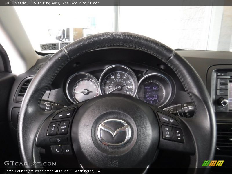 Zeal Red Mica / Black 2013 Mazda CX-5 Touring AWD