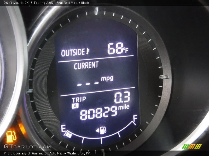 Zeal Red Mica / Black 2013 Mazda CX-5 Touring AWD