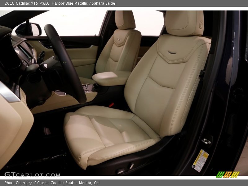 Harbor Blue Metallic / Sahara Beige 2018 Cadillac XT5 AWD