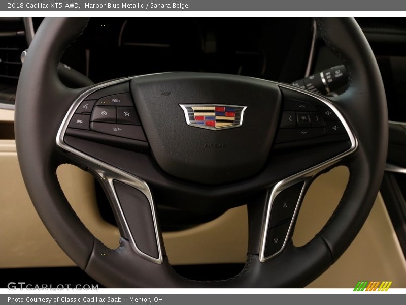Harbor Blue Metallic / Sahara Beige 2018 Cadillac XT5 AWD