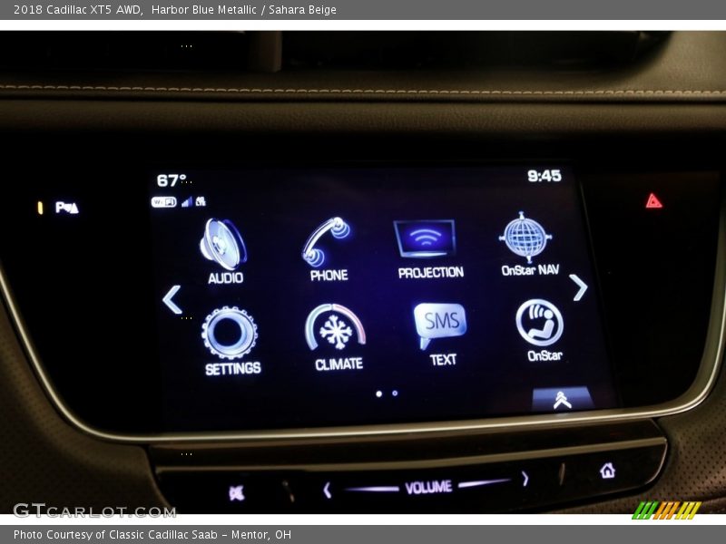 Harbor Blue Metallic / Sahara Beige 2018 Cadillac XT5 AWD