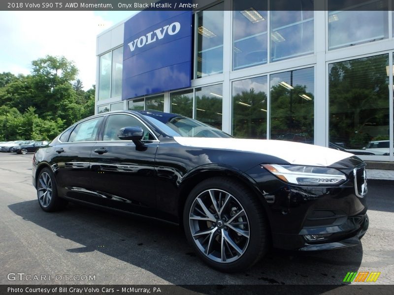 Onyx Black Metallic / Amber 2018 Volvo S90 T5 AWD Momentum