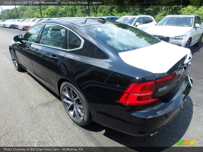 Onyx Black Metallic / Amber 2018 Volvo S90 T5 AWD Momentum