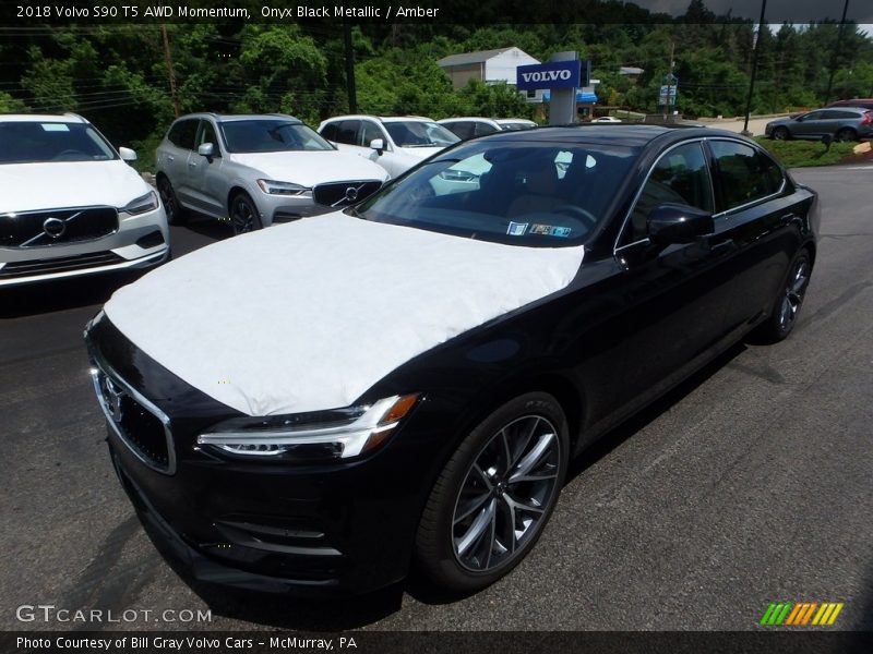 Onyx Black Metallic / Amber 2018 Volvo S90 T5 AWD Momentum