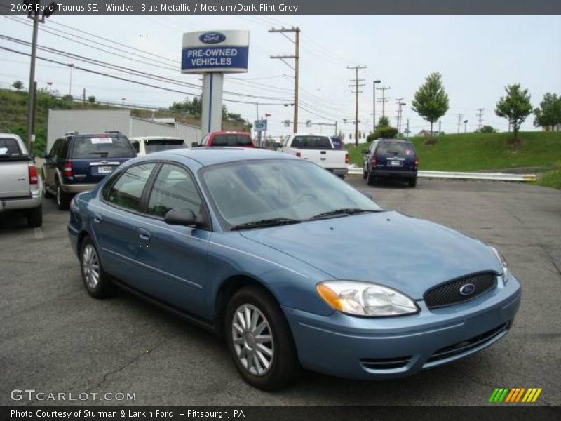 Windveil Blue Metallic / Medium/Dark Flint Grey 2006 Ford Taurus SE