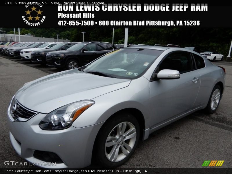 Radiant Silver / Charcoal 2010 Nissan Altima 2.5 S Coupe