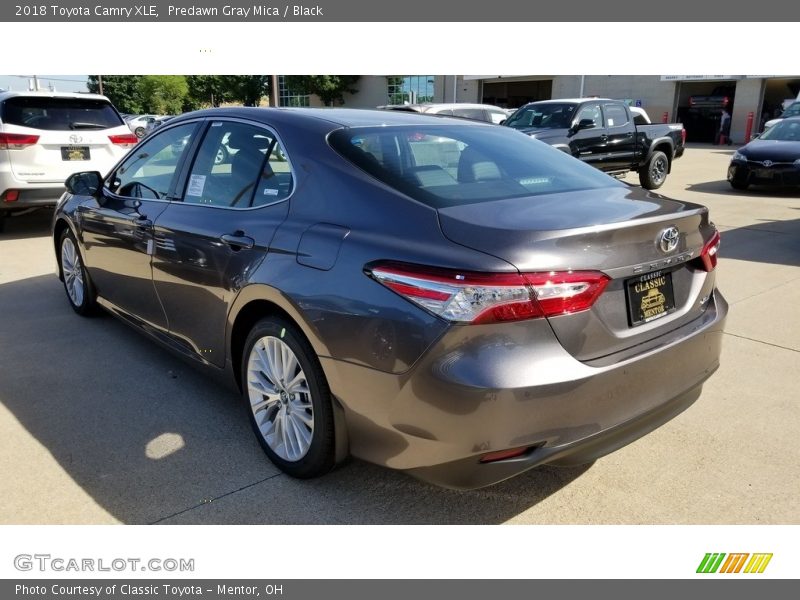 Predawn Gray Mica / Black 2018 Toyota Camry XLE