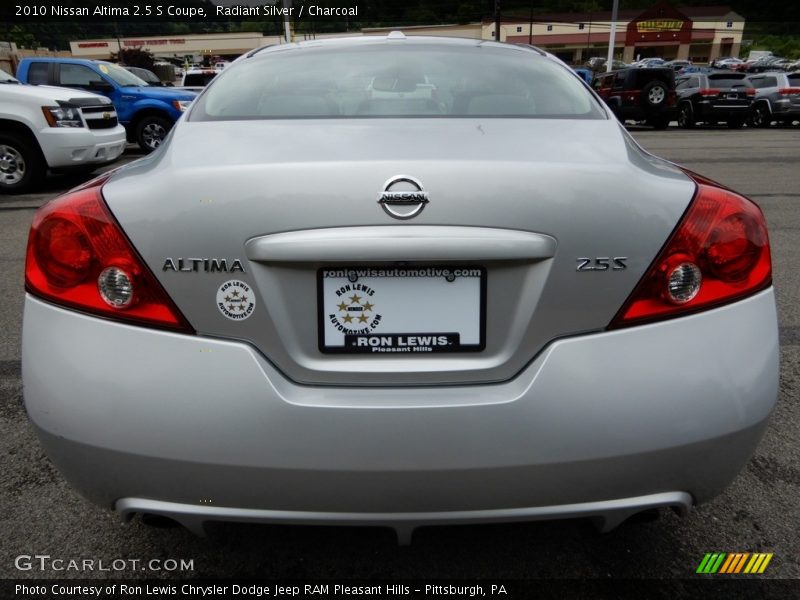 Radiant Silver / Charcoal 2010 Nissan Altima 2.5 S Coupe