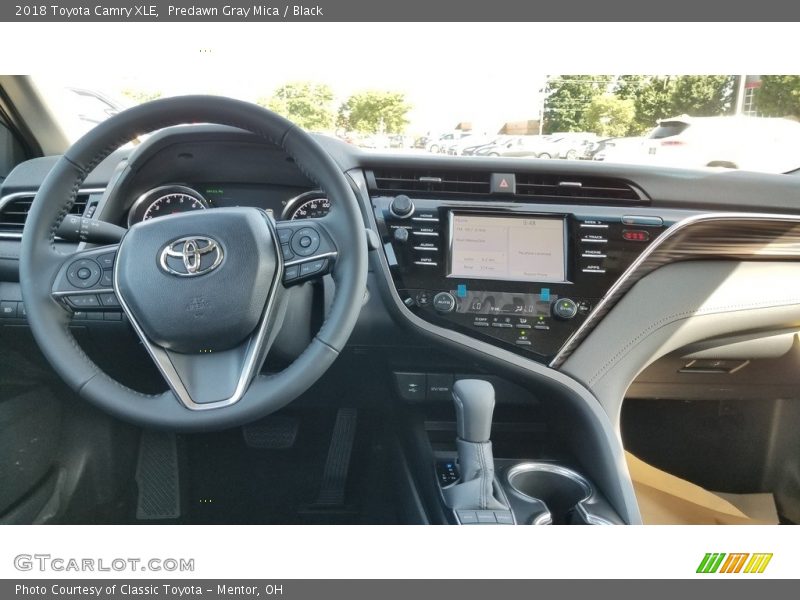 Predawn Gray Mica / Black 2018 Toyota Camry XLE