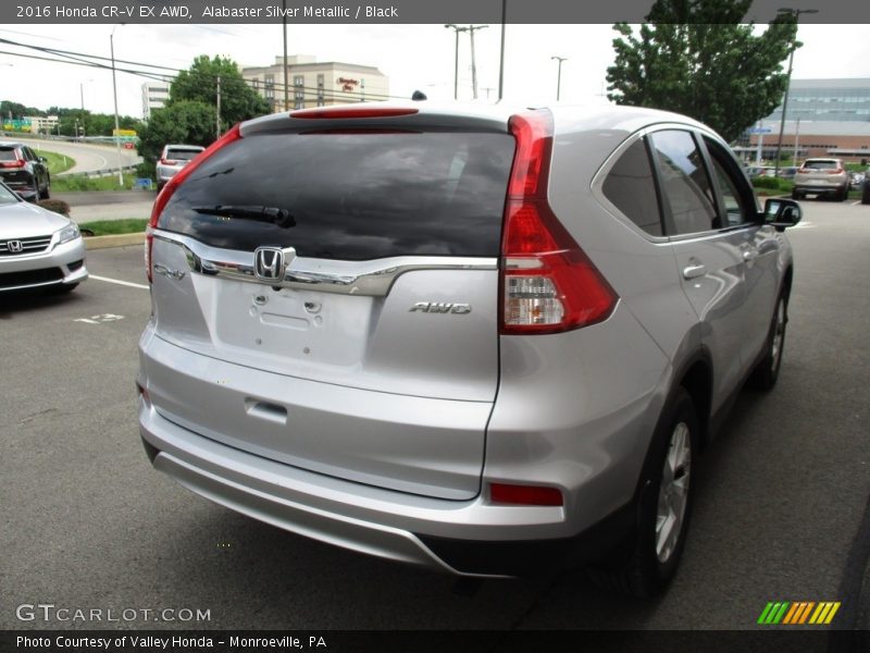 Alabaster Silver Metallic / Black 2016 Honda CR-V EX AWD