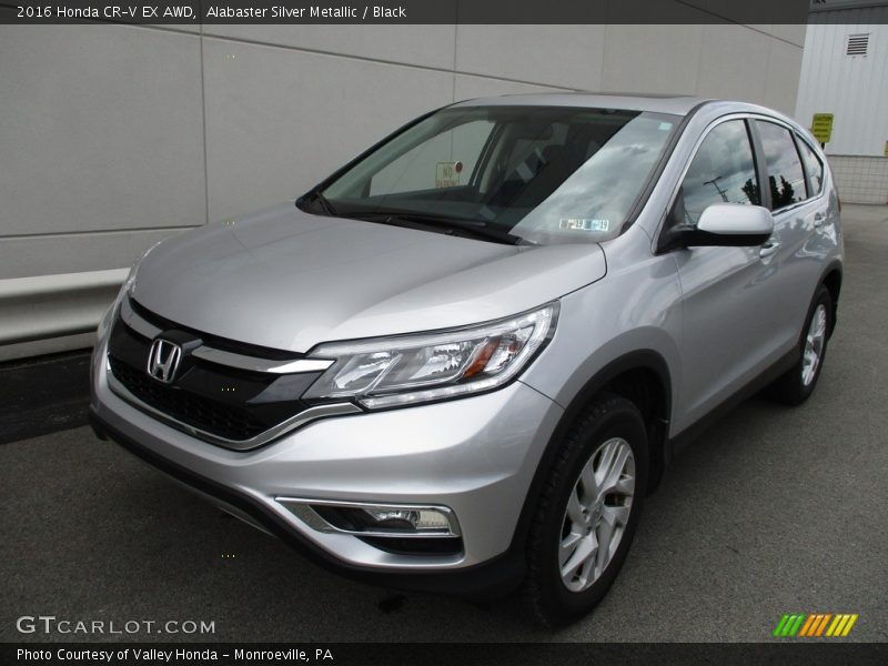 Alabaster Silver Metallic / Black 2016 Honda CR-V EX AWD