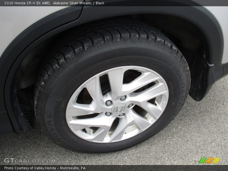 Alabaster Silver Metallic / Black 2016 Honda CR-V EX AWD