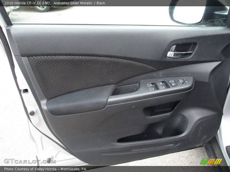 Alabaster Silver Metallic / Black 2016 Honda CR-V EX AWD