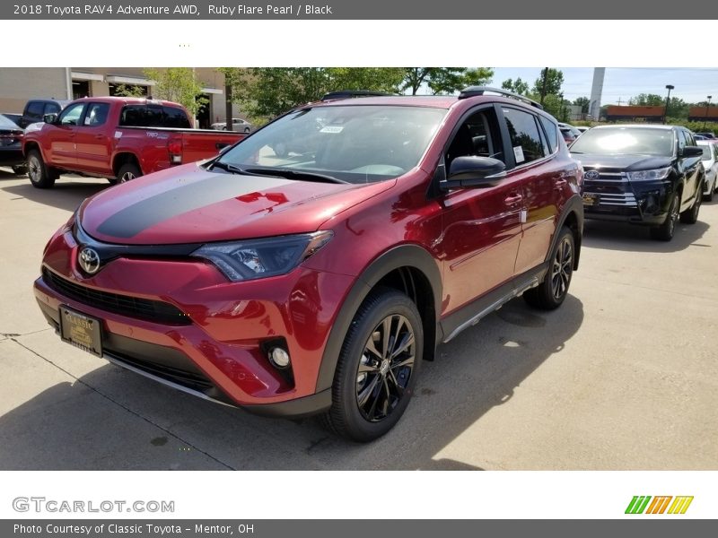 Ruby Flare Pearl / Black 2018 Toyota RAV4 Adventure AWD