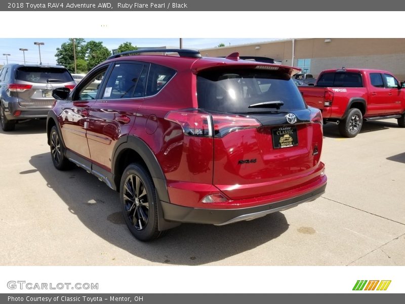 Ruby Flare Pearl / Black 2018 Toyota RAV4 Adventure AWD