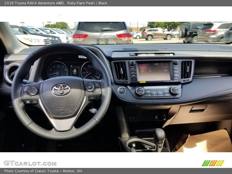 Ruby Flare Pearl / Black 2018 Toyota RAV4 Adventure AWD