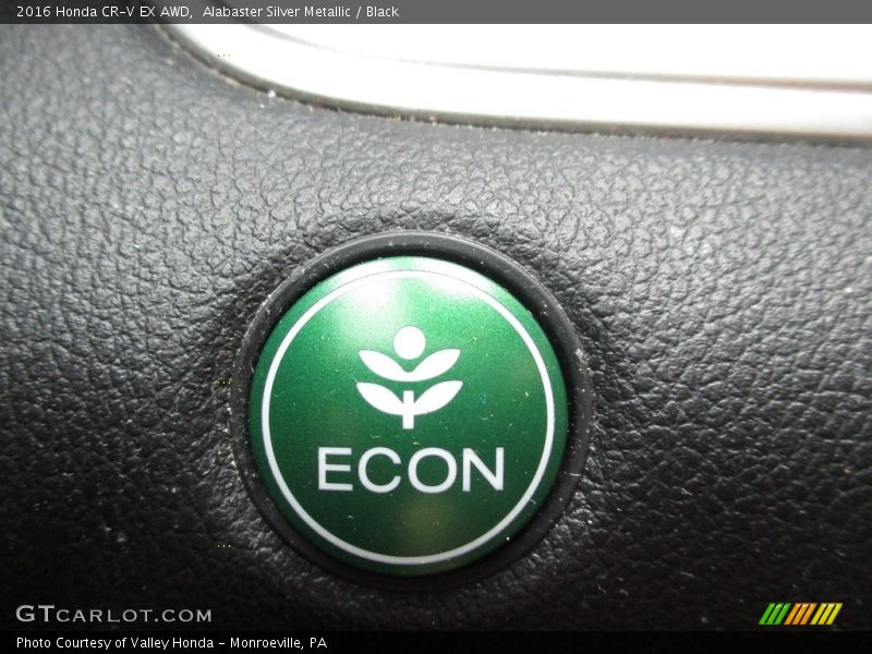 Alabaster Silver Metallic / Black 2016 Honda CR-V EX AWD