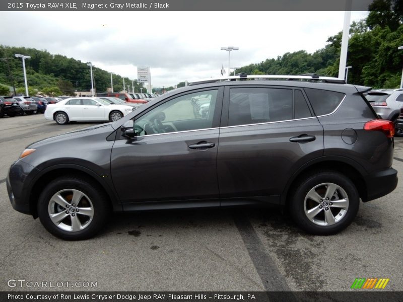 Magnetic Gray Metallic / Black 2015 Toyota RAV4 XLE