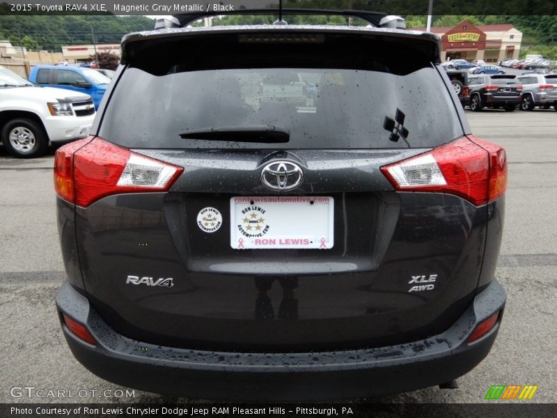 Magnetic Gray Metallic / Black 2015 Toyota RAV4 XLE