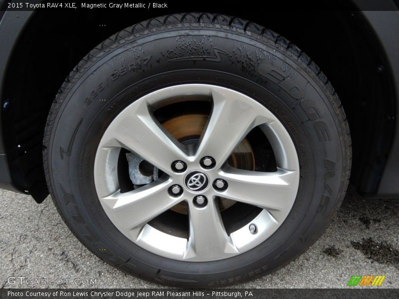 Magnetic Gray Metallic / Black 2015 Toyota RAV4 XLE