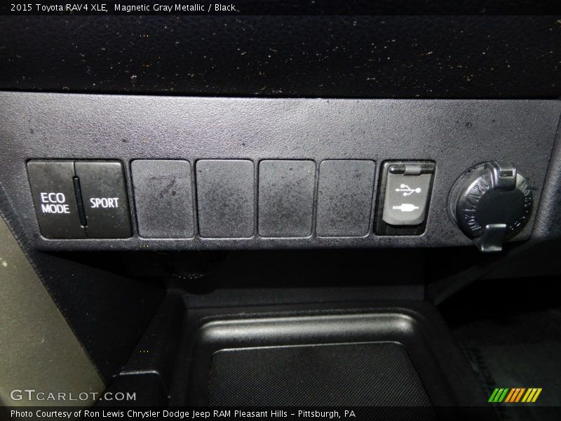 Magnetic Gray Metallic / Black 2015 Toyota RAV4 XLE