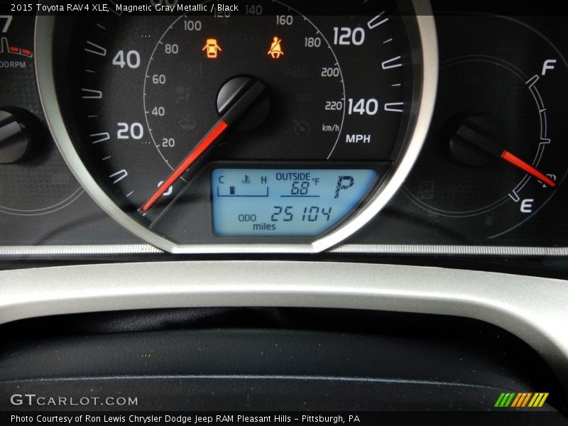 Magnetic Gray Metallic / Black 2015 Toyota RAV4 XLE