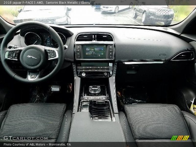 Santorini Black Metallic / Ebony 2018 Jaguar F-PACE S AWD