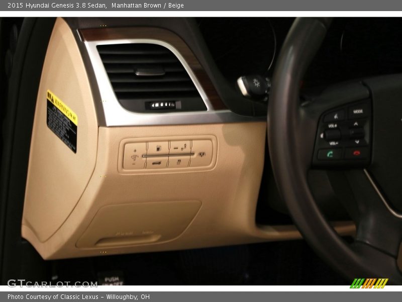 Manhattan Brown / Beige 2015 Hyundai Genesis 3.8 Sedan