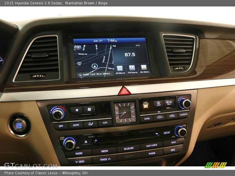 Manhattan Brown / Beige 2015 Hyundai Genesis 3.8 Sedan