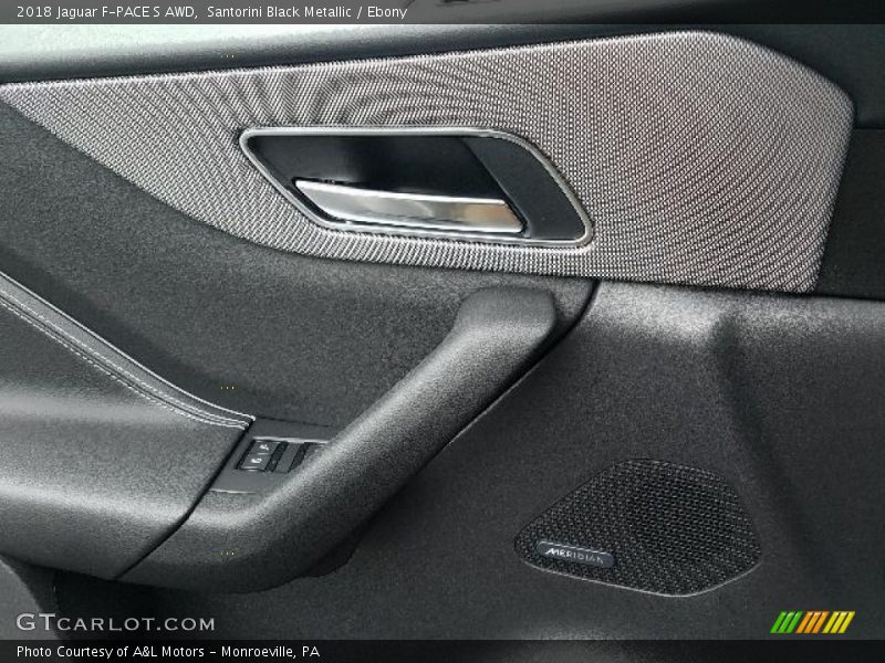 Santorini Black Metallic / Ebony 2018 Jaguar F-PACE S AWD