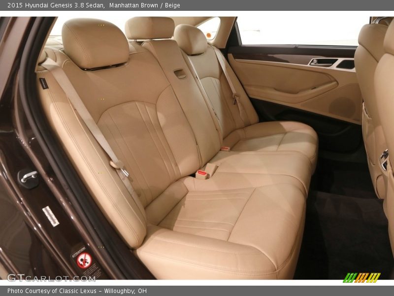 Manhattan Brown / Beige 2015 Hyundai Genesis 3.8 Sedan