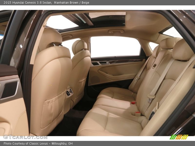 Manhattan Brown / Beige 2015 Hyundai Genesis 3.8 Sedan