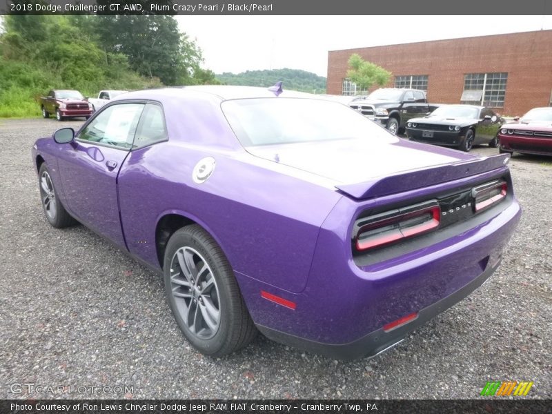 Plum Crazy Pearl / Black/Pearl 2018 Dodge Challenger GT AWD