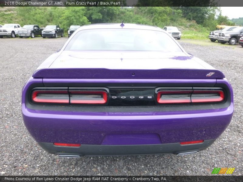 Plum Crazy Pearl / Black/Pearl 2018 Dodge Challenger GT AWD