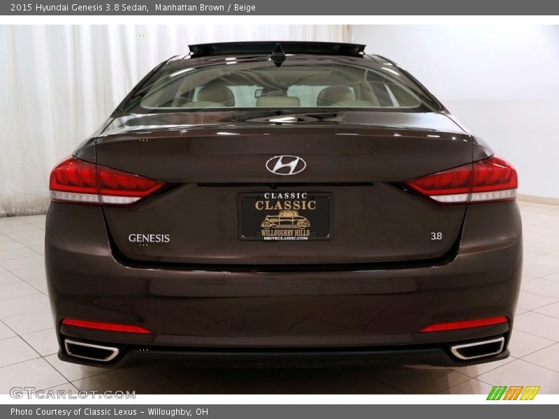 Manhattan Brown / Beige 2015 Hyundai Genesis 3.8 Sedan