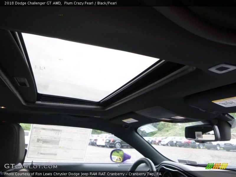 Plum Crazy Pearl / Black/Pearl 2018 Dodge Challenger GT AWD