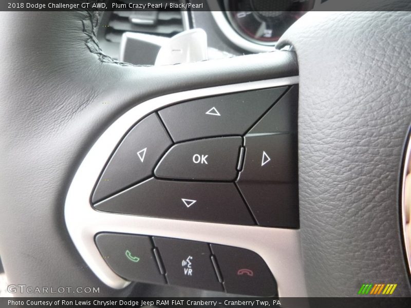 Plum Crazy Pearl / Black/Pearl 2018 Dodge Challenger GT AWD