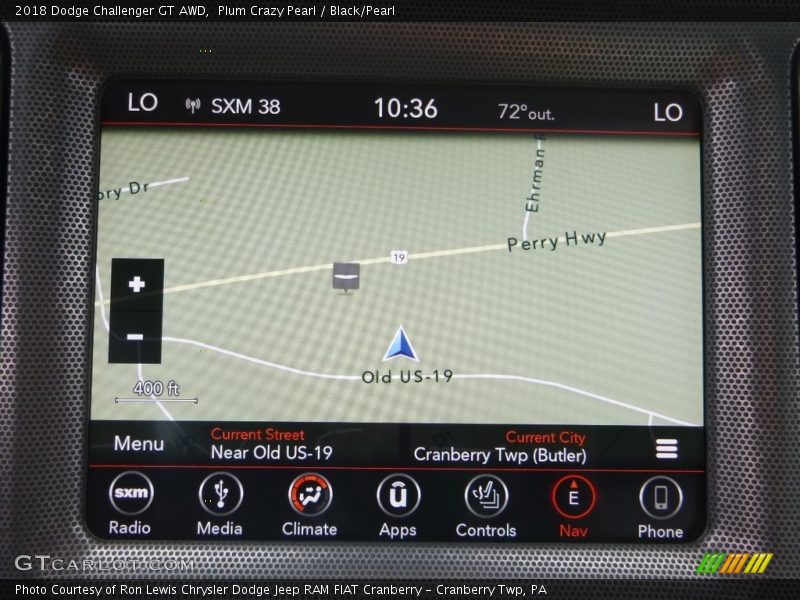 Plum Crazy Pearl / Black/Pearl 2018 Dodge Challenger GT AWD