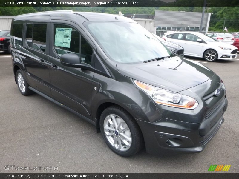 Magnetic / Charcoal Black 2018 Ford Transit Connect XLT Passenger Wagon