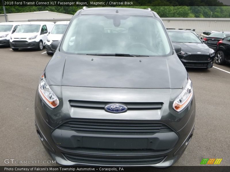 Magnetic / Charcoal Black 2018 Ford Transit Connect XLT Passenger Wagon