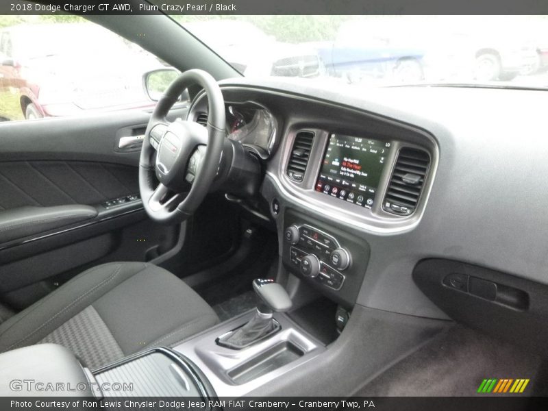 Plum Crazy Pearl / Black 2018 Dodge Charger GT AWD