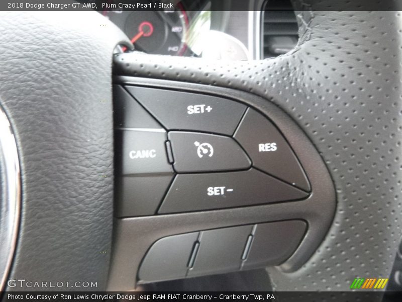 Plum Crazy Pearl / Black 2018 Dodge Charger GT AWD