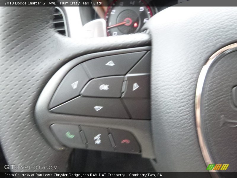 Plum Crazy Pearl / Black 2018 Dodge Charger GT AWD