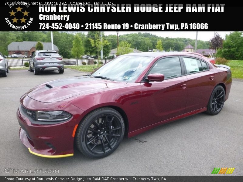 Octane Red Pearl / Black 2018 Dodge Charger Daytona 392