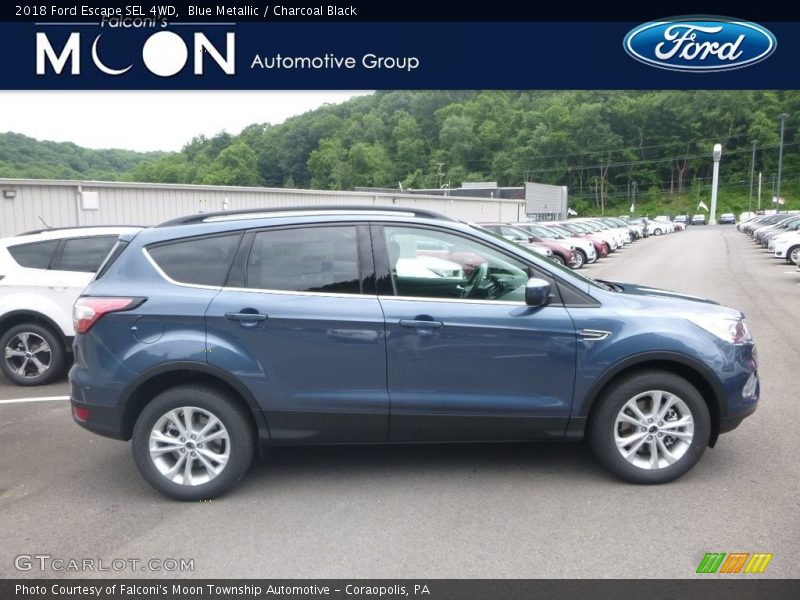 Blue Metallic / Charcoal Black 2018 Ford Escape SEL 4WD