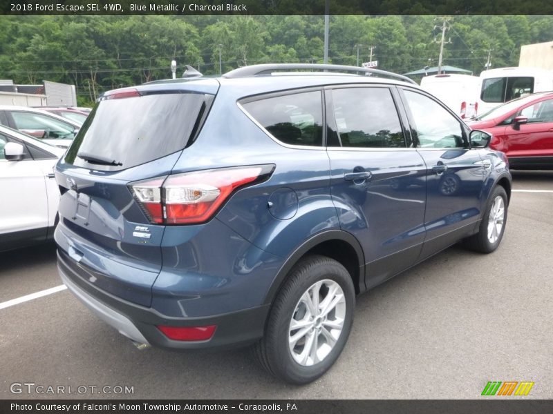 Blue Metallic / Charcoal Black 2018 Ford Escape SEL 4WD